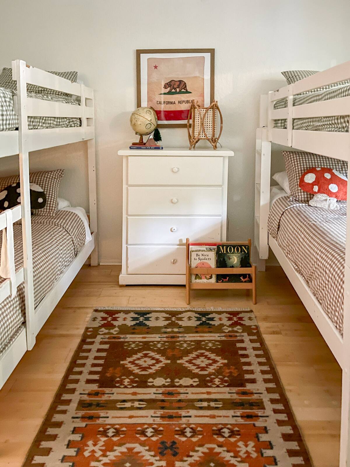 Bedroom detail with warm decor